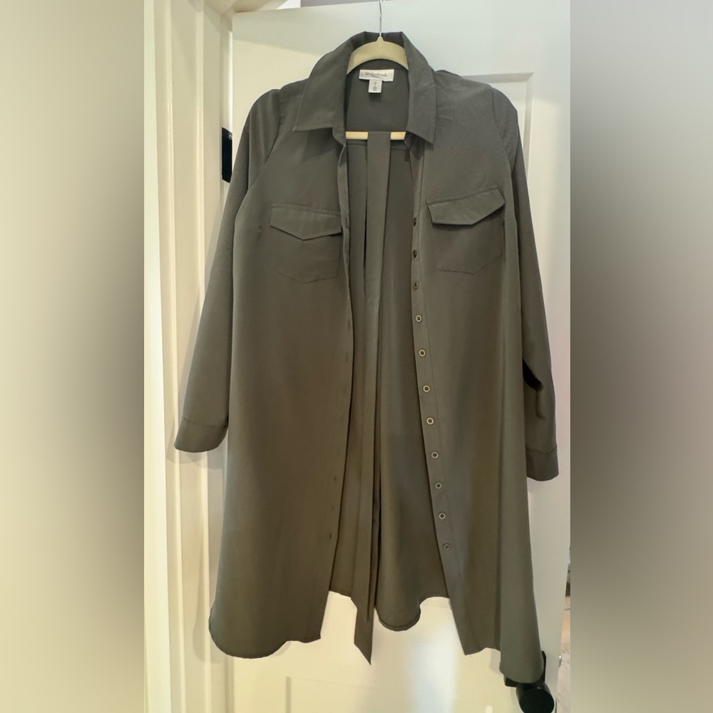 Motherhood Maternity Olive Shirt Dress